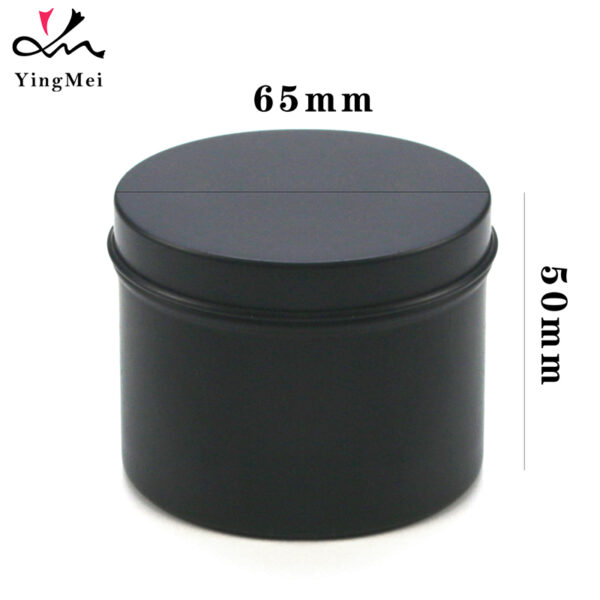 Portable 100ml Matte Black Aluminum Slide Top Can