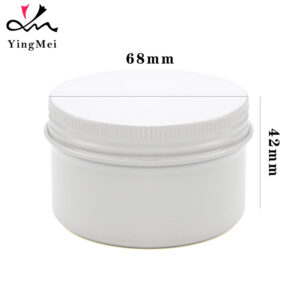 100ml White Aluminum Cream Can Airtight Cosmetic Container