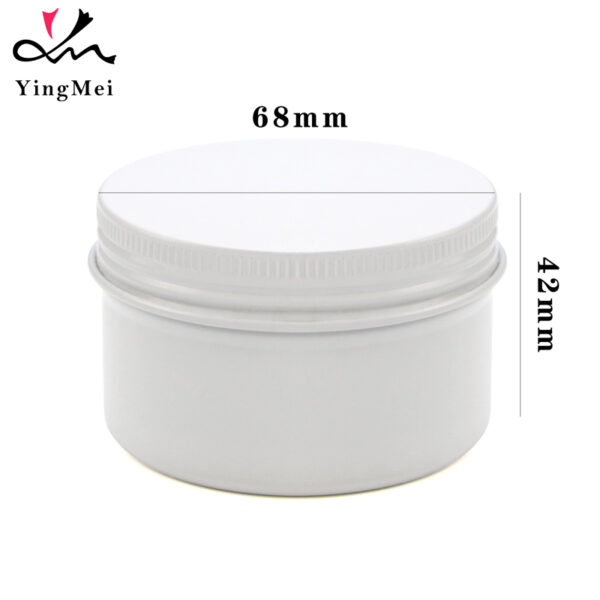 100ml White Aluminum Cream Can Airtight Cosmetic Container
