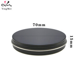30ml Black Aluminum Screw Cap Can - Leak Proof Jar