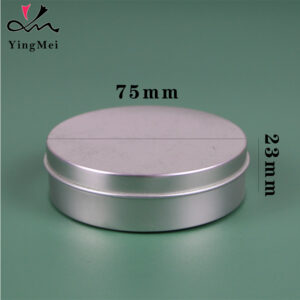 40ml Silver Slide-Top Aluminum Can Modern Cosmetic Jar