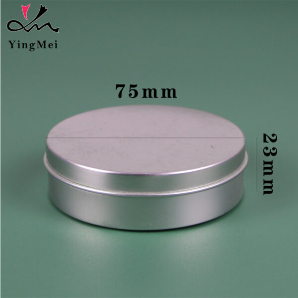 40ml Silver Slide-Top Aluminum Can Modern Cosmetic Jar