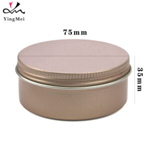 Luxury 120ml Rose Gold Aluminum Can - Cosmetic Cream Jar