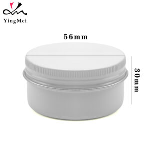 50ml White Aluminum Can 1.7oz Empty Refillable Container