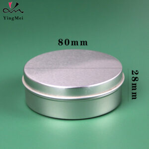 100ml Silver Aluminum Can with Slip Lid Empty Refillable