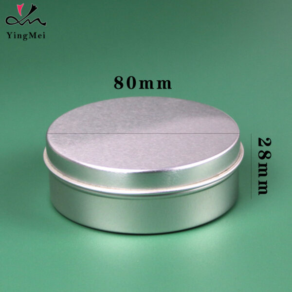 100ml Silver Aluminum Can with Slip Lid Empty Refillable