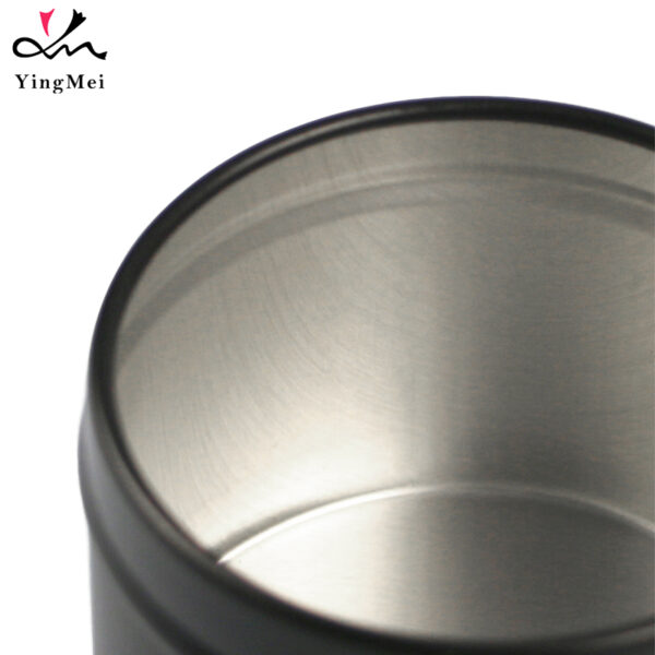 Custom 80ml Black Aluminum Tin Luxury Slide-Lid coffee Can