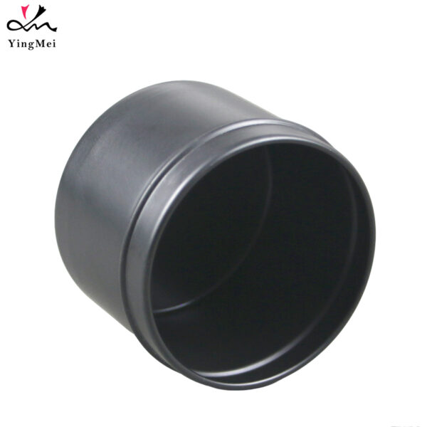 Portable 100ml Matte Black Aluminum Slide Top Can