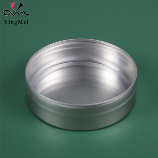 40ml Silver Slide-Top Aluminum Can Modern Cosmetic Jar