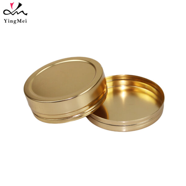 100ml Gold Anodized Aluminum Jar Airtight Cosmetic Container1
