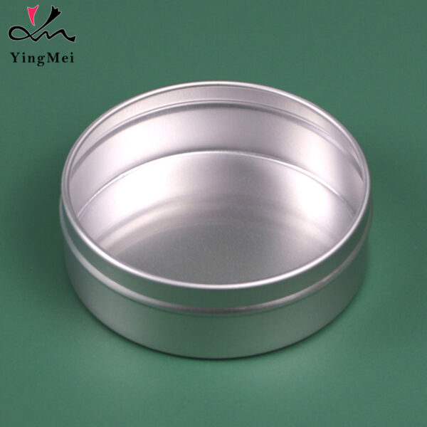 100ml Silver Aluminum Can with Slip Lid Empty Refillable