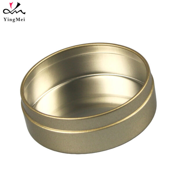Luxury Frosted Gold Can 100ml with Slip Top Lid