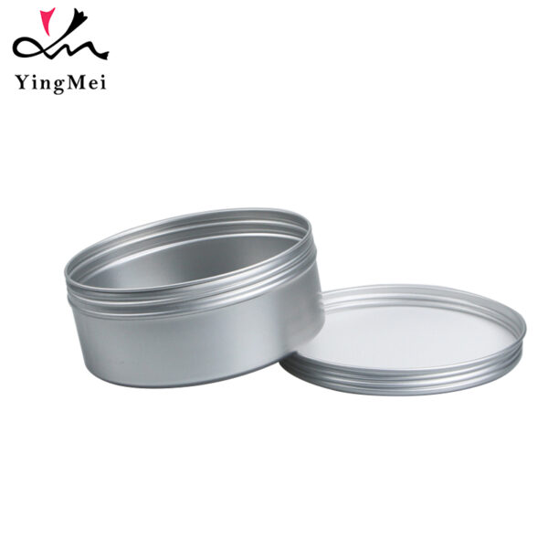 400ml Silver Airtight Aluminum Storage Jar - Food Safe