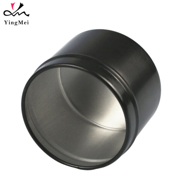 Custom 80ml Black Aluminum Tin Luxury Slide-Lid coffee Can