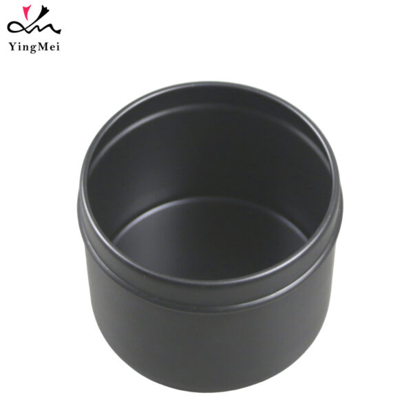 Portable 100ml Matte Black Aluminum Slide Top Can