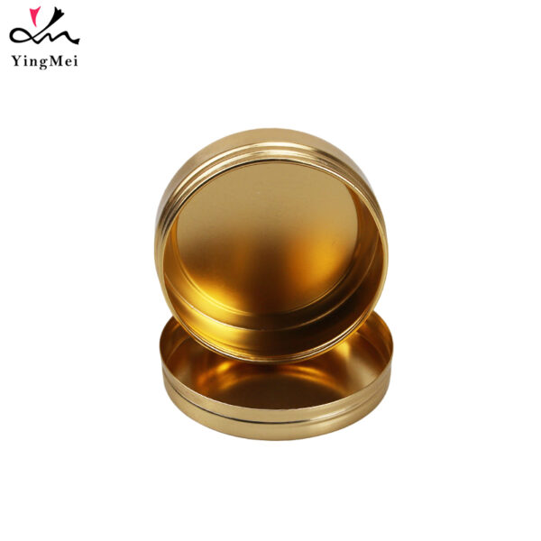 100ml Gold Anodized Aluminum Jar Airtight Cosmetic Container1