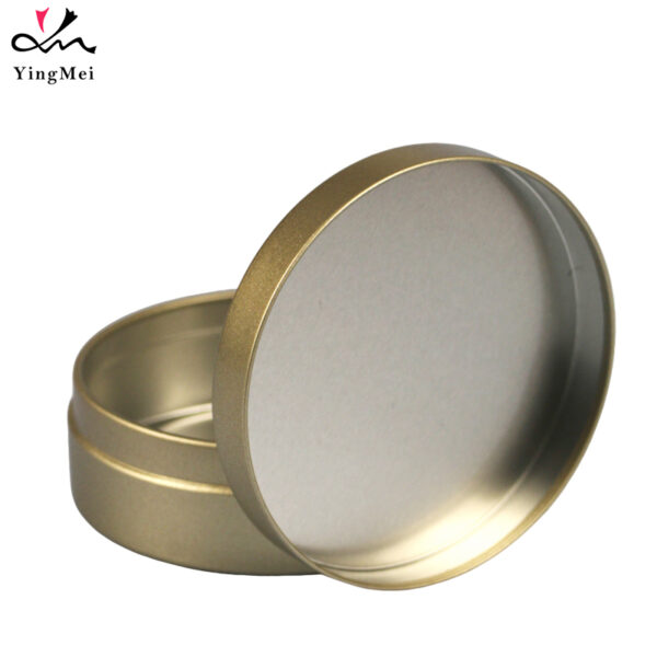 Luxury Frosted Gold Can 100ml with Slip Top Lid