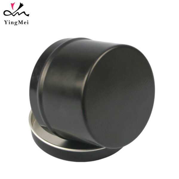 Custom 80ml Black Aluminum Tin Luxury Slide-Lid coffee Can