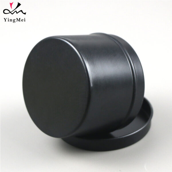 Portable 100ml Matte Black Aluminum Slide Top Can
