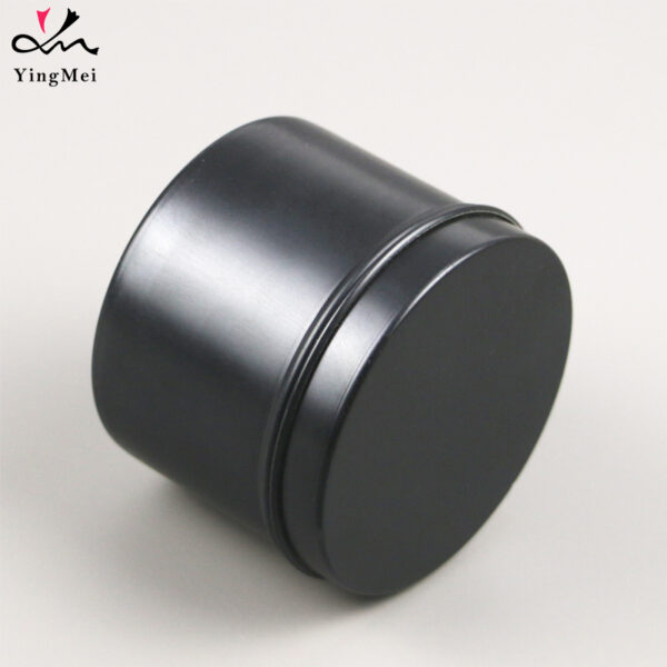 Portable 100ml Matte Black Aluminum Slide Top Can