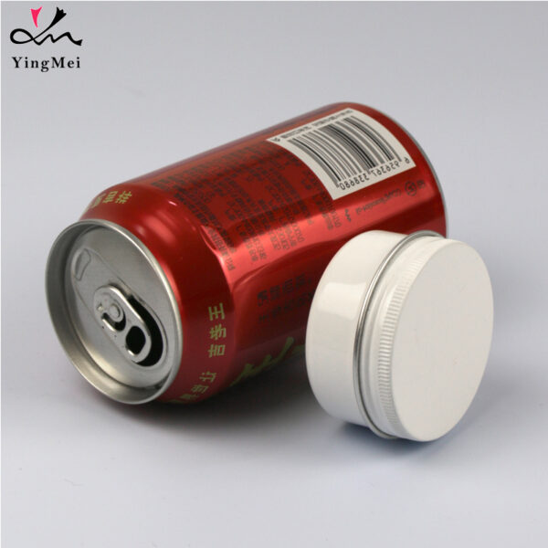 50ml White Aluminum Can 1.7oz Empty Refillable Container