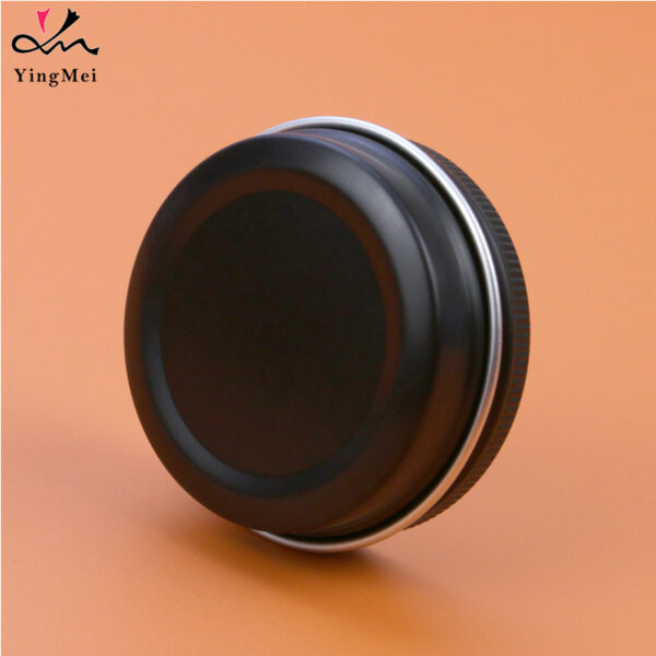 50ml Black Aluminum Can Empty Wholesale with Screw Cap