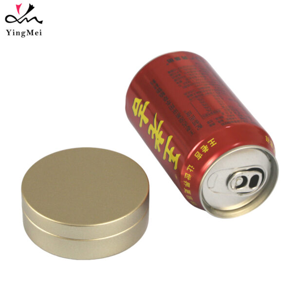 Luxury Frosted Gold Can 100ml with Slip Top Lid