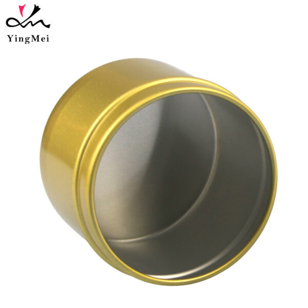 80ml Gold Aluminum Can with Lid Airtight Cosmetic Container