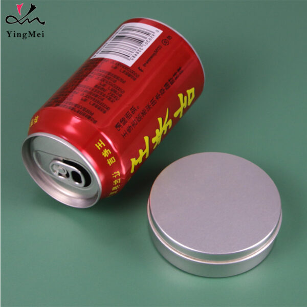 40ml Silver Slide-Top Aluminum Can Modern Cosmetic Jar