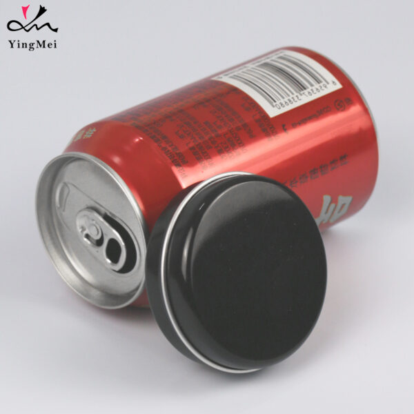 50ml Black Aluminum Can With Smooth Slide Lid - Multi-Use