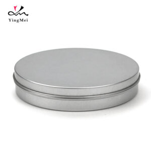 350ml Silver Flip Top Aluminum Jar - Airtight Storage