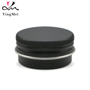 15ml Black Aluminum Jar - Empty Cosmetic Container
