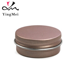 Empty 15ml Rose Gold AluminumJar Luxury Cosmetic Packaging