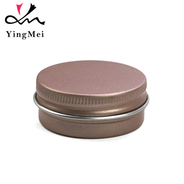 Empty 15ml Rose Gold AluminumJar Luxury Cosmetic Packaging