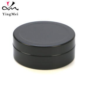 25ml Black Slip Lid Luxury Aluminum Jar Cosmetic Container