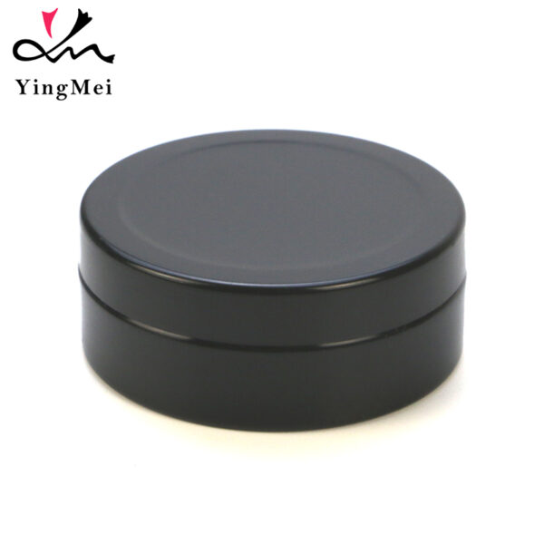 25ml Black Slip Lid Luxury Aluminum Jar Cosmetic Container