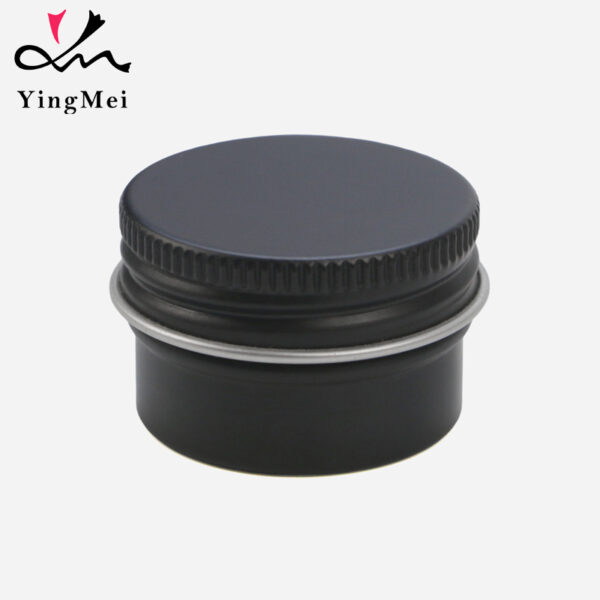 15ml Black Screw Top Aluminum Box - Airtight Container