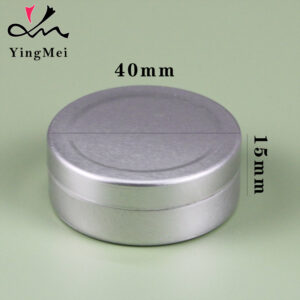 Silver Aluminum Slider Box 15ml - Refillable Metal Container