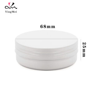 60ml White Cosmetic Jar - Airless Pump Refillable