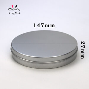 350ml Silver Flip Top Aluminum Jar - Airtight Storage