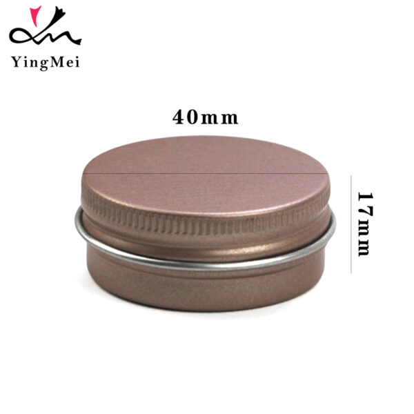 Empty 15ml Rose Gold AluminumJar Luxury Cosmetic Packaging