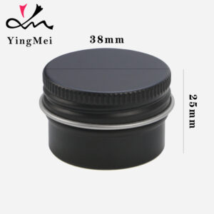 15ml Black Screw Top Aluminum Box - Airtight Container