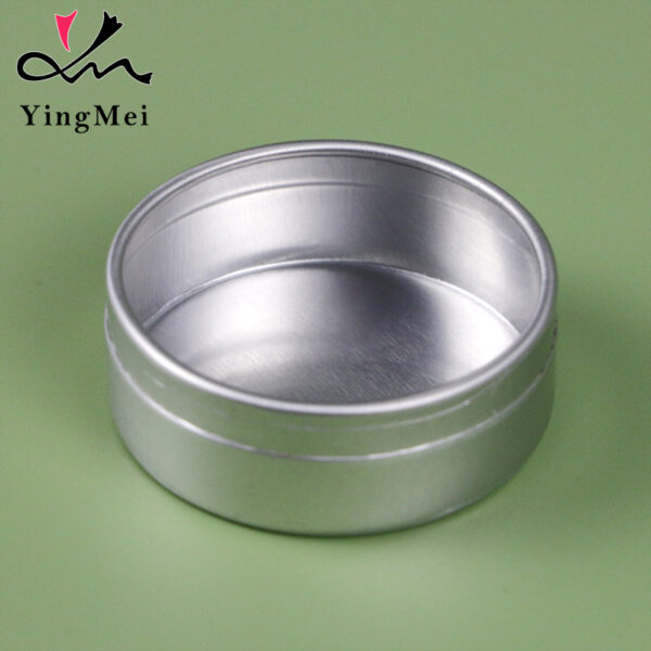 Silver Aluminum Slider Box 15ml - Refillable Metal Container