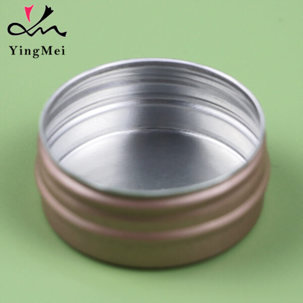 Empty 15ml Rose Gold AluminumJar Luxury Cosmetic Packaging