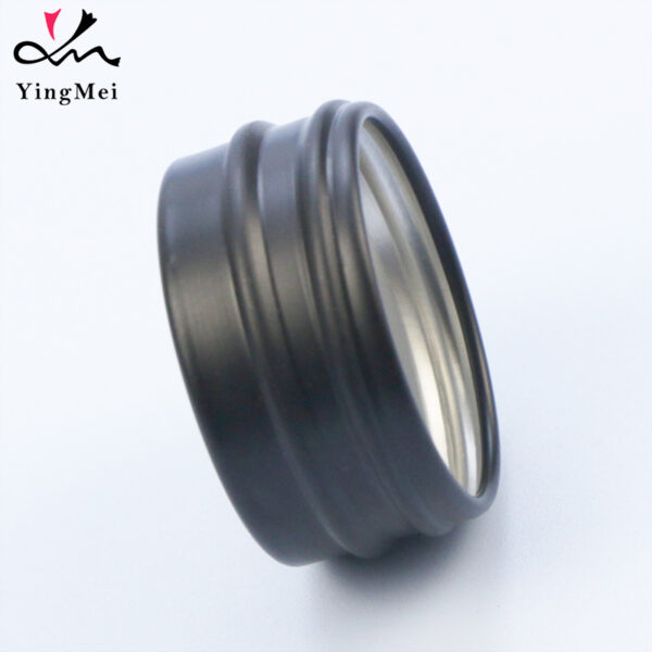 15ml Black Aluminum Jar - Empty Cosmetic Container