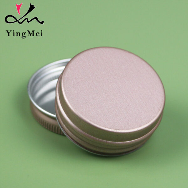 Empty 15ml Rose Gold AluminumJar Luxury Cosmetic Packaging