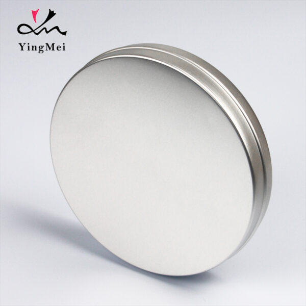 350ml Silver Flip Top Aluminum Jar - Airtight Storage