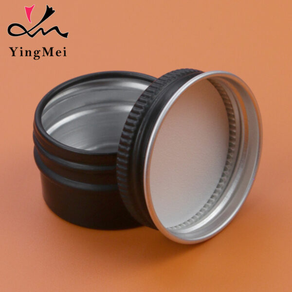 15ml Black Screw Top Aluminum Box - Airtight Container