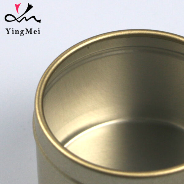 50ml Frosted Gold Aluminum Box Slide Lid Storage Tin