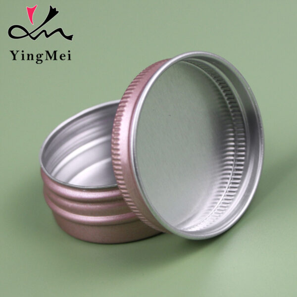 Empty 15ml Rose Gold AluminumJar Luxury Cosmetic Packaging